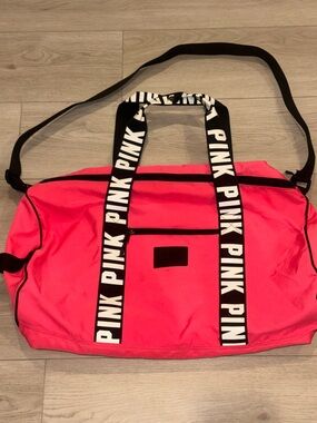 PINK Victoria's Secret Canvas Duffle Bag